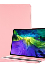 Nomfy Hoes Geschikt voor Samsung Galaxy Tab A8 Hoesje Case Draaibaar 360 graden - Hoesje Geschikt voor Samsung Tab A8 Hoes Draaibaar Hoesje Cover - Lichtroze