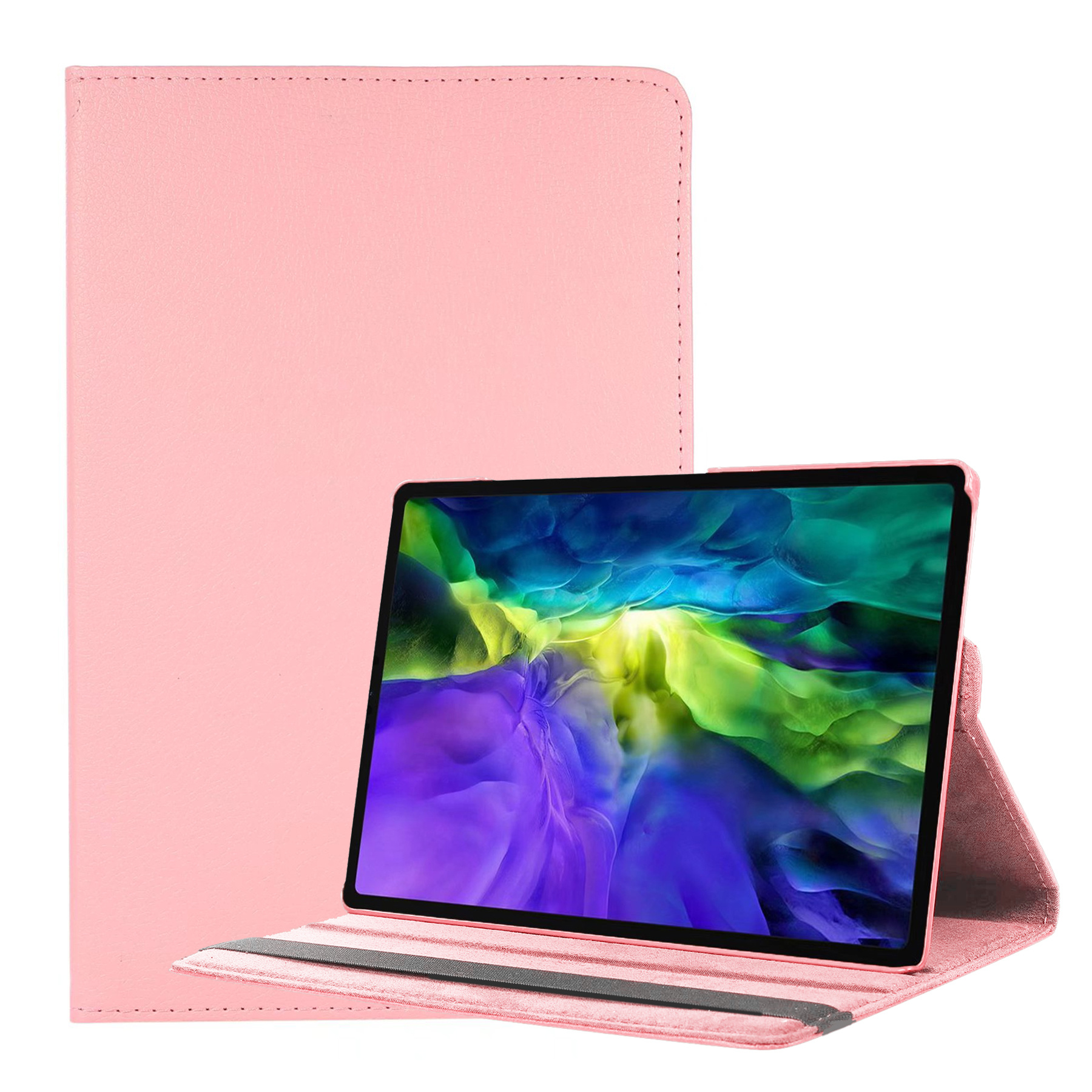 Nomfy Hoes Geschikt voor Samsung Galaxy Tab A8 Hoesje Case Draaibaar 360 graden - Hoesje Geschikt voor Samsung Tab A8 Hoes Draaibaar Hoesje Cover - Lichtroze