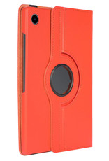 Nomfy Hoes Geschikt voor Samsung Galaxy Tab A8 Hoesje Case Draaibaar 360 graden - Hoesje Geschikt voor Samsung Tab A8 Hoes Draaibaar Hoesje Cover - Oranje