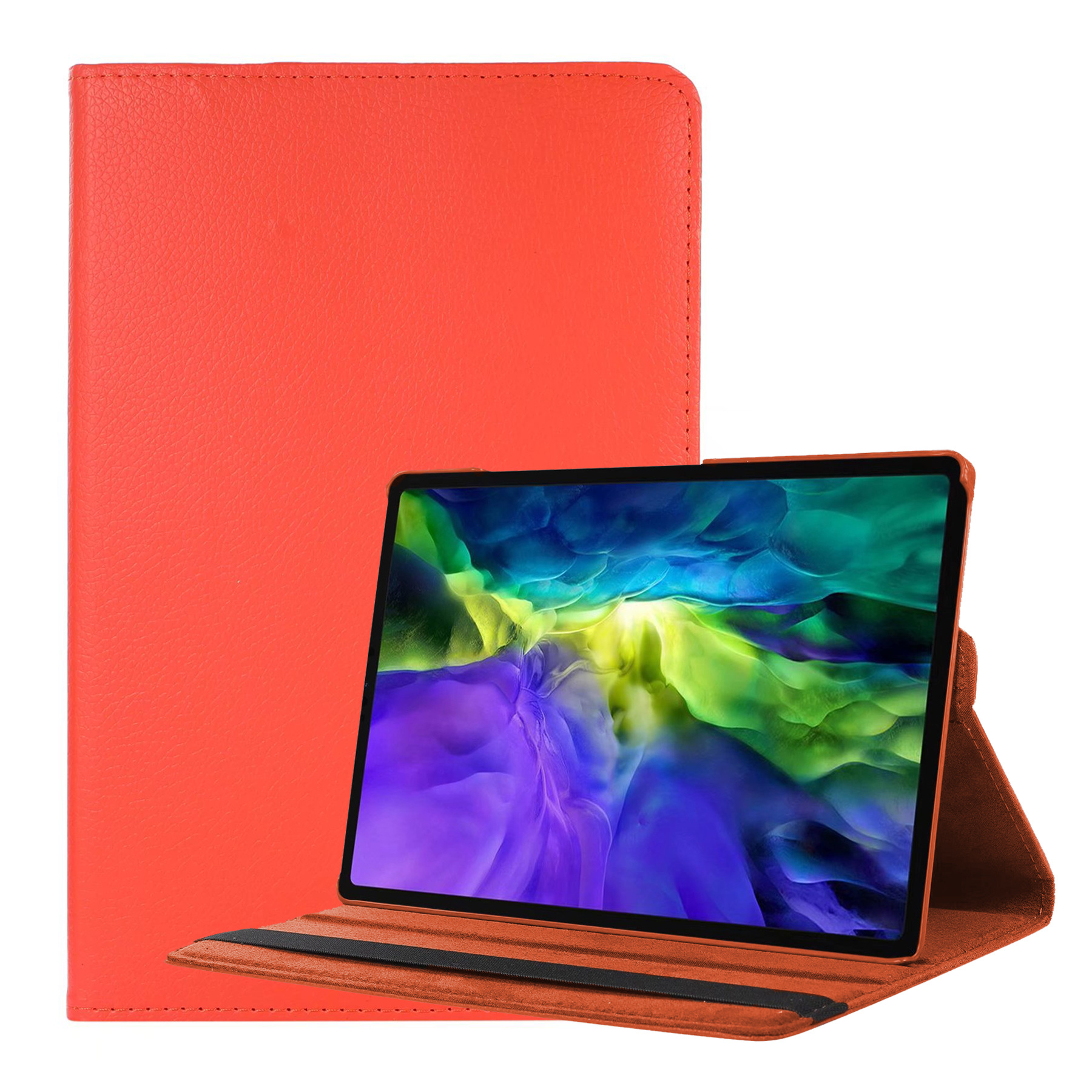 Nomfy Hoes Geschikt voor Samsung Galaxy Tab A8 Hoesje Case Draaibaar 360 graden - Hoesje Geschikt voor Samsung Tab A8 Hoes Draaibaar Hoesje Cover - Oranje
