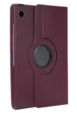 Nomfy Hoes Geschikt voor Samsung Galaxy Tab A8 Hoesje Case Draaibaar 360 graden - Hoesje Geschikt voor Samsung Tab A8 Hoes Draaibaar Hoesje Cover - Paars
