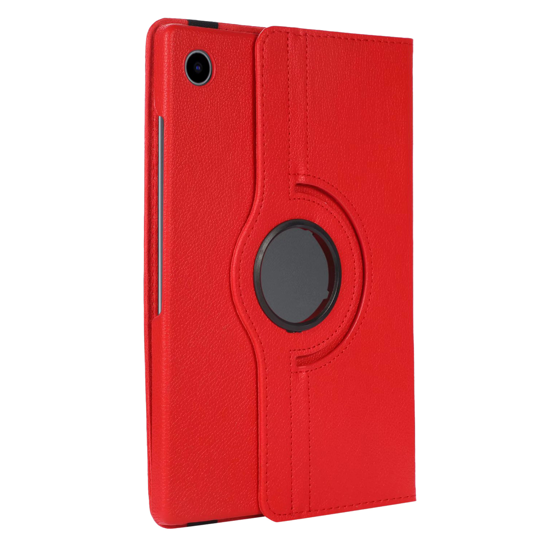 Nomfy Hoes Geschikt voor Samsung Galaxy Tab A8 Hoesje Case Draaibaar 360 graden - Hoesje Geschikt voor Samsung Tab A8 Hoes Draaibaar Hoesje Cover - Rood