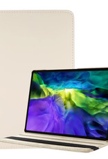 Nomfy Hoes Geschikt voor Samsung Galaxy Tab A8 Hoesje Case Draaibaar 360 graden - Hoesje Geschikt voor Samsung Tab A8 Hoes Draaibaar Hoesje Cover - Wit