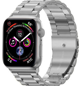 NoXx NoXx Apple Watch Bandje Metaal (42/44/45 mm) - Zilver