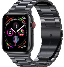 NoXx Apple Watch Bandje Metaal (42/44/45 mm) - Zwart