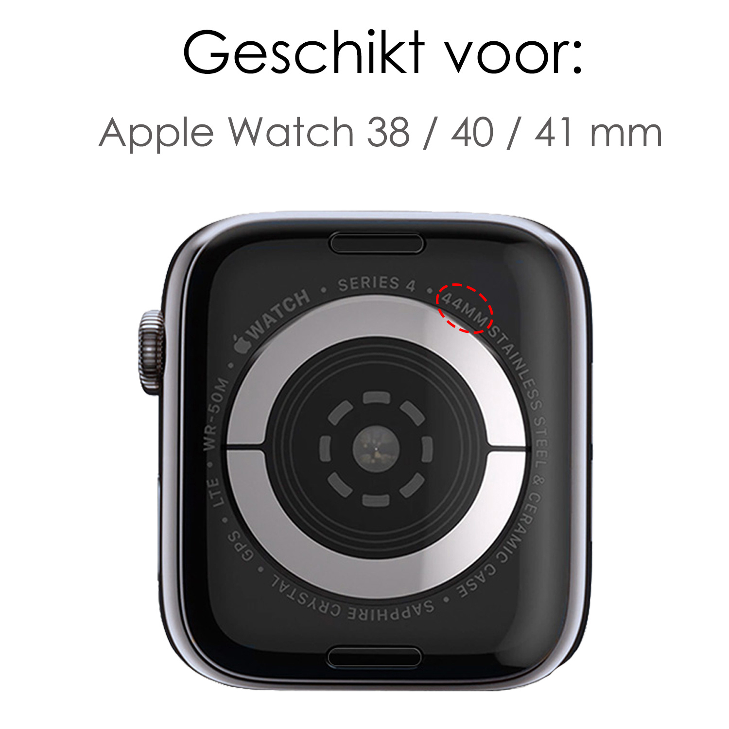 NoXx Horloge Band Geschikt Voor Apple Watch 1-8 / SE (38/40/41 mm) Roestvrij Staal Schakels - Goud