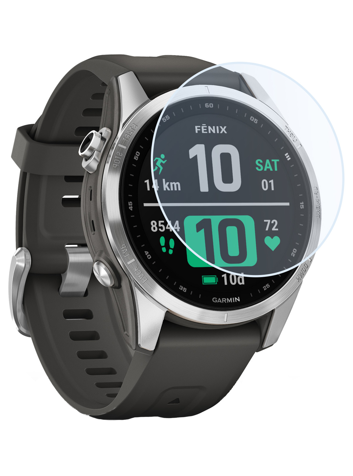 Nomfy Screenprotector Geschikt voor Garmin Fenix 7S Screenprotector Bescherm Glas - Screen Protector Geschikt voor Garmin Fenix 7S Screenprotector Tempered Glass