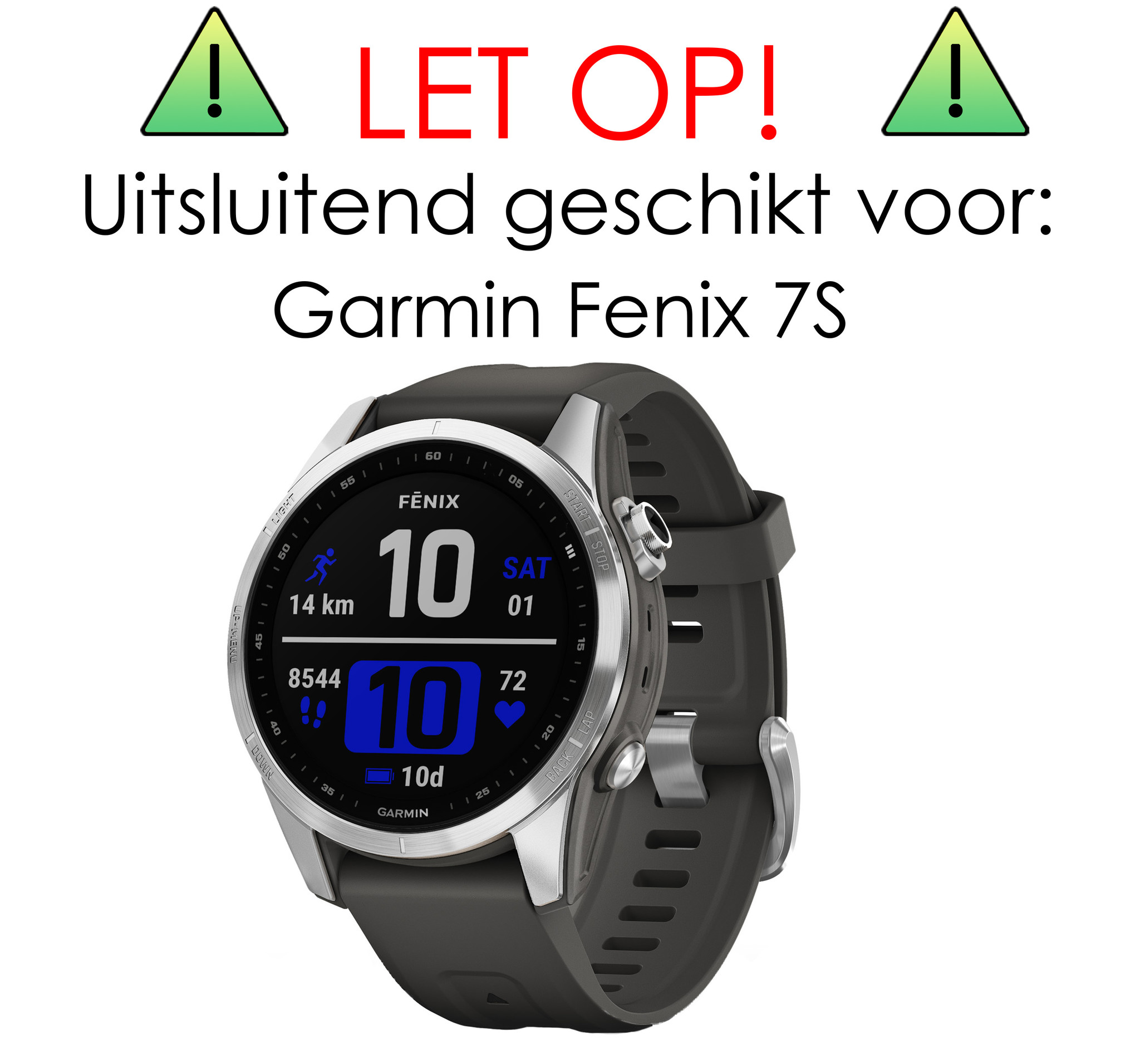 NoXx Screenprotector Geschikt voor Garmin Fenix 7S Screenprotector Tempered Glass Gehard Glas - 2x