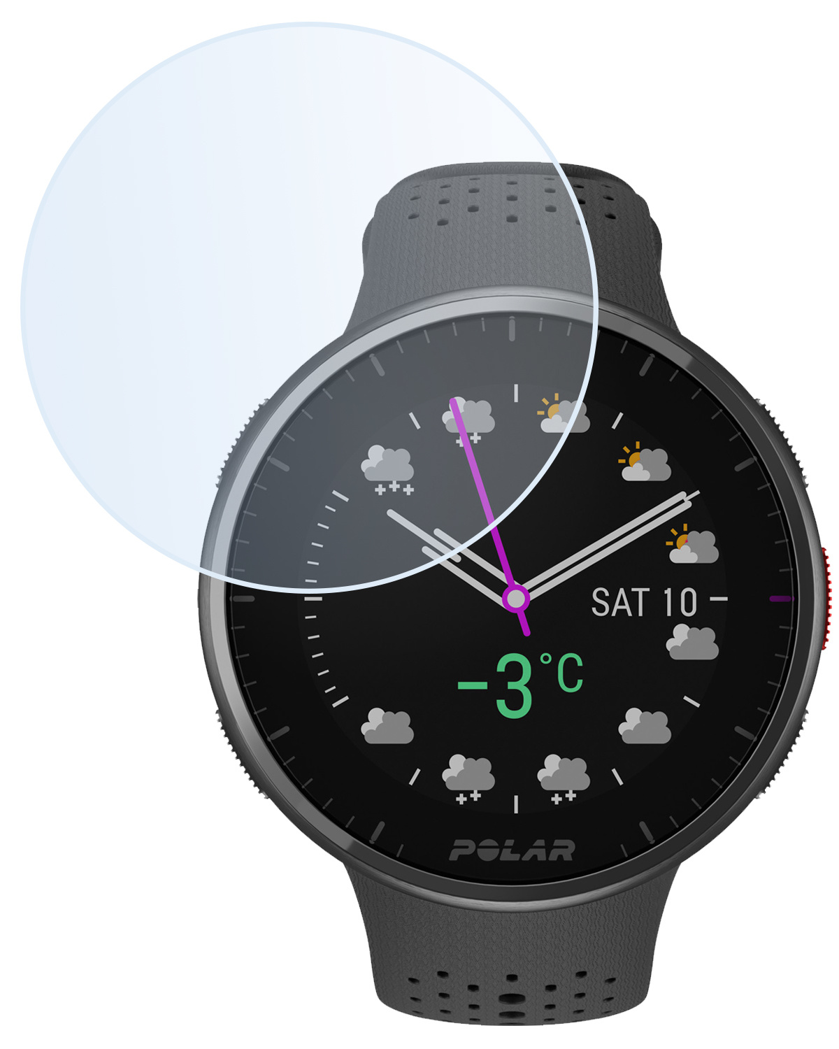 BASEY. Screenprotector Geschikt voor Polar Pacer Pro Screenprotector Tempered Glass Beschermglas - Screenprotector Geschikt voor Polar Pacer Pro Screen Protector