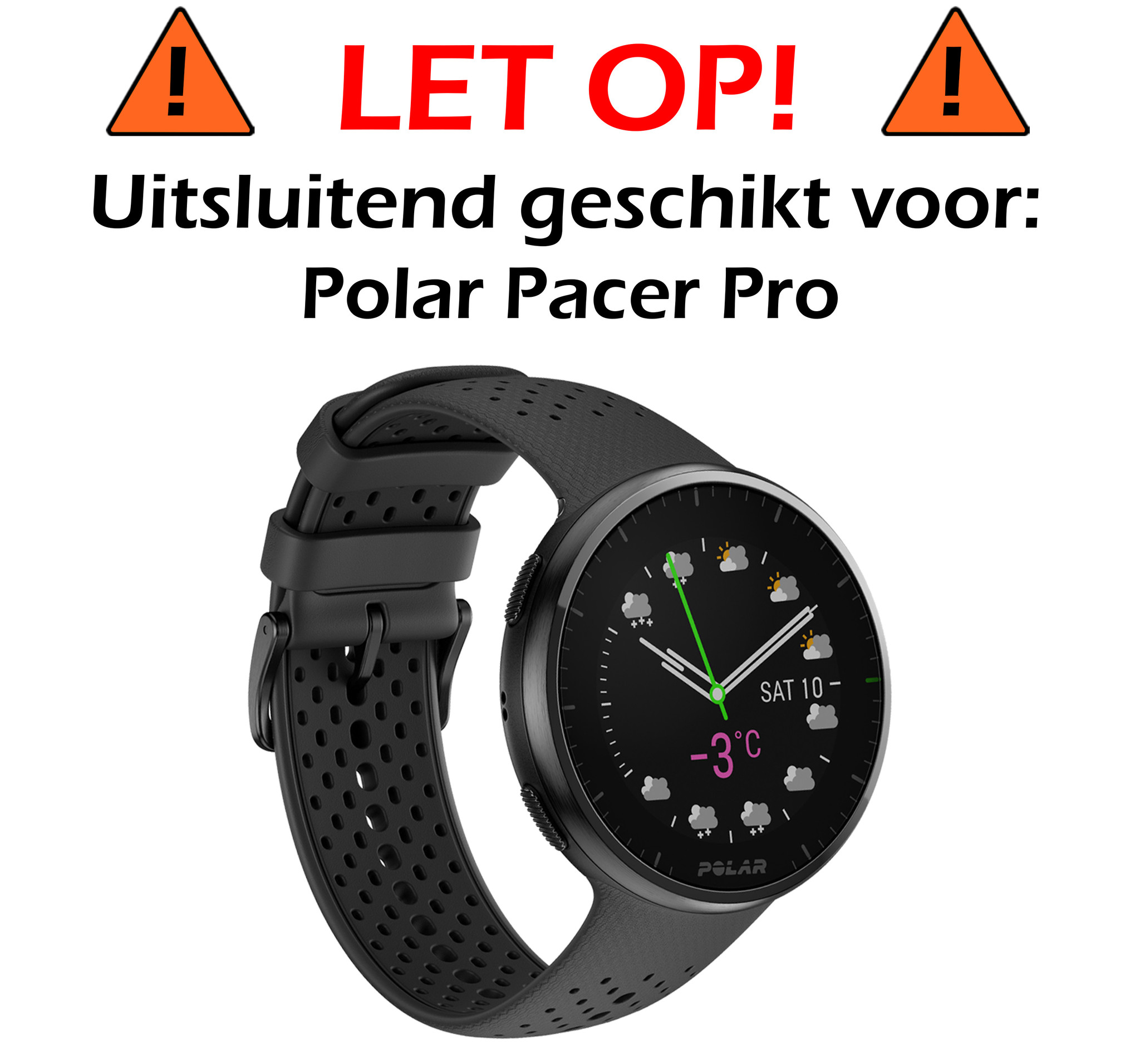 Nomfy Screenprotector Geschikt voor Polar Pacer Pro Screenprotector Bescherm Glas - Screen Protector Geschikt voor Polar Pacer Pro Screenprotector Tempered Glass - 2 PACK