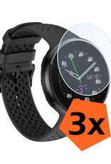 Nomfy Screenprotector Geschikt voor Polar Pacer Pro Screenprotector Bescherm Glas - Screen Protector Geschikt voor Polar Pacer Pro Screenprotector Tempered Glass - 3 PACK