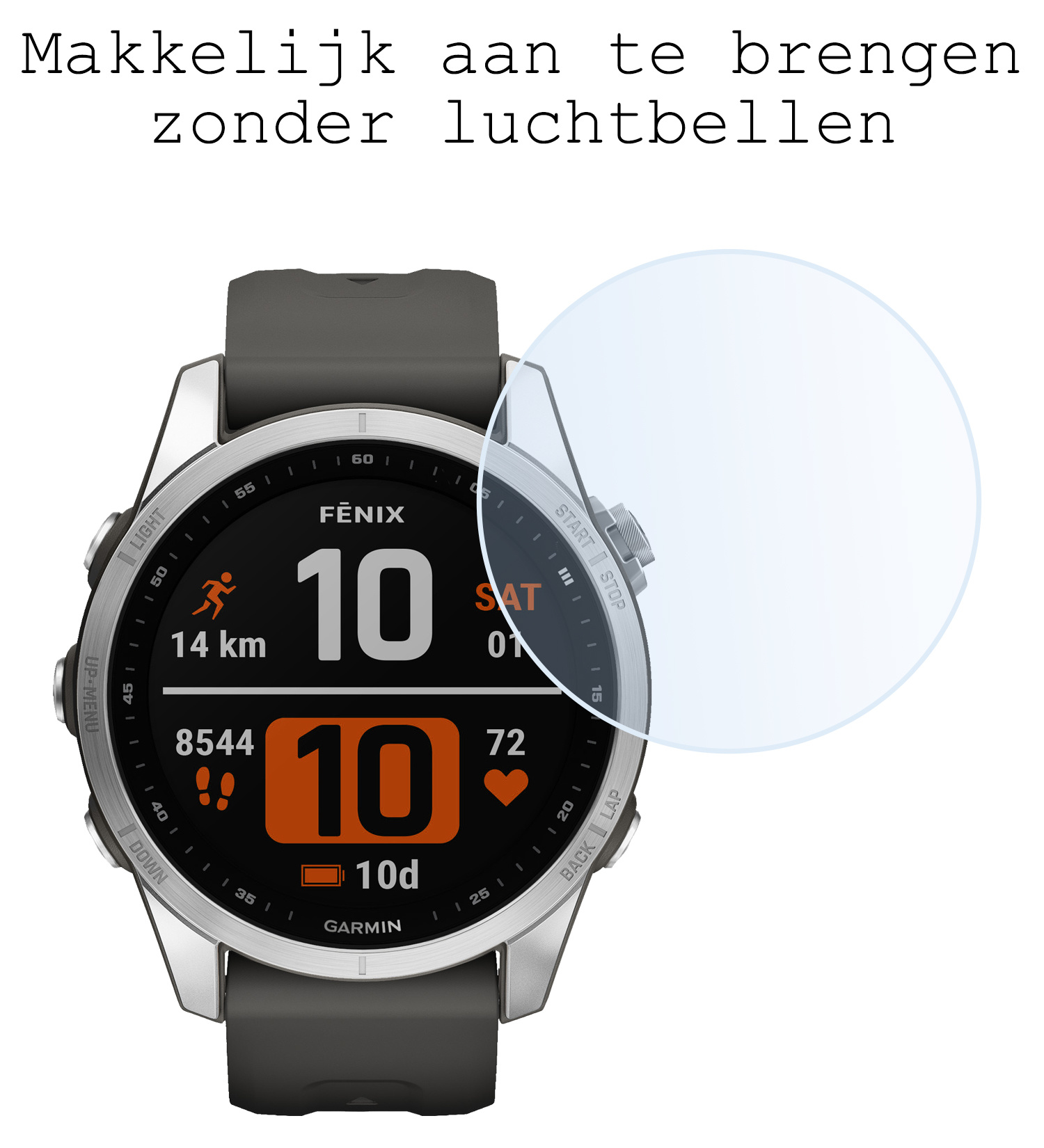 BASEY. Screenprotector Geschikt voor Garmin Fenix 7S Screenprotector Tempered Glass Beschermglas - Screenprotector Geschikt voor Garmin Fenix 7S Screen Protector - 3 Stuks