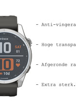 BASEY. Screenprotector Geschikt voor Garmin Fenix 7S Screenprotector Tempered Glass Beschermglas - Screenprotector Geschikt voor Garmin Fenix 7S Screen Protector - 2 Stuks