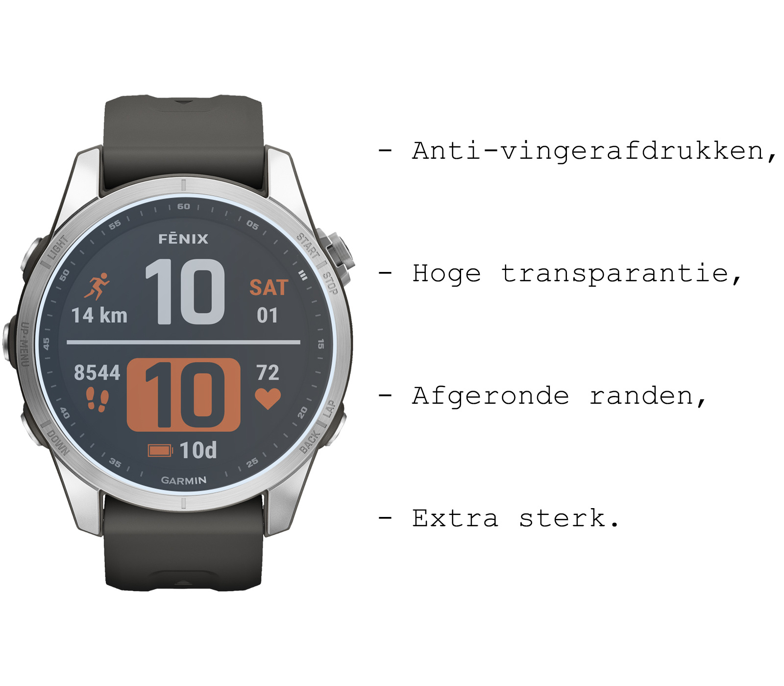 BASEY. Screenprotector Geschikt voor Garmin Fenix 7S Screenprotector Tempered Glass Beschermglas - Screenprotector Geschikt voor Garmin Fenix 7S Screen Protector - 2 Stuks