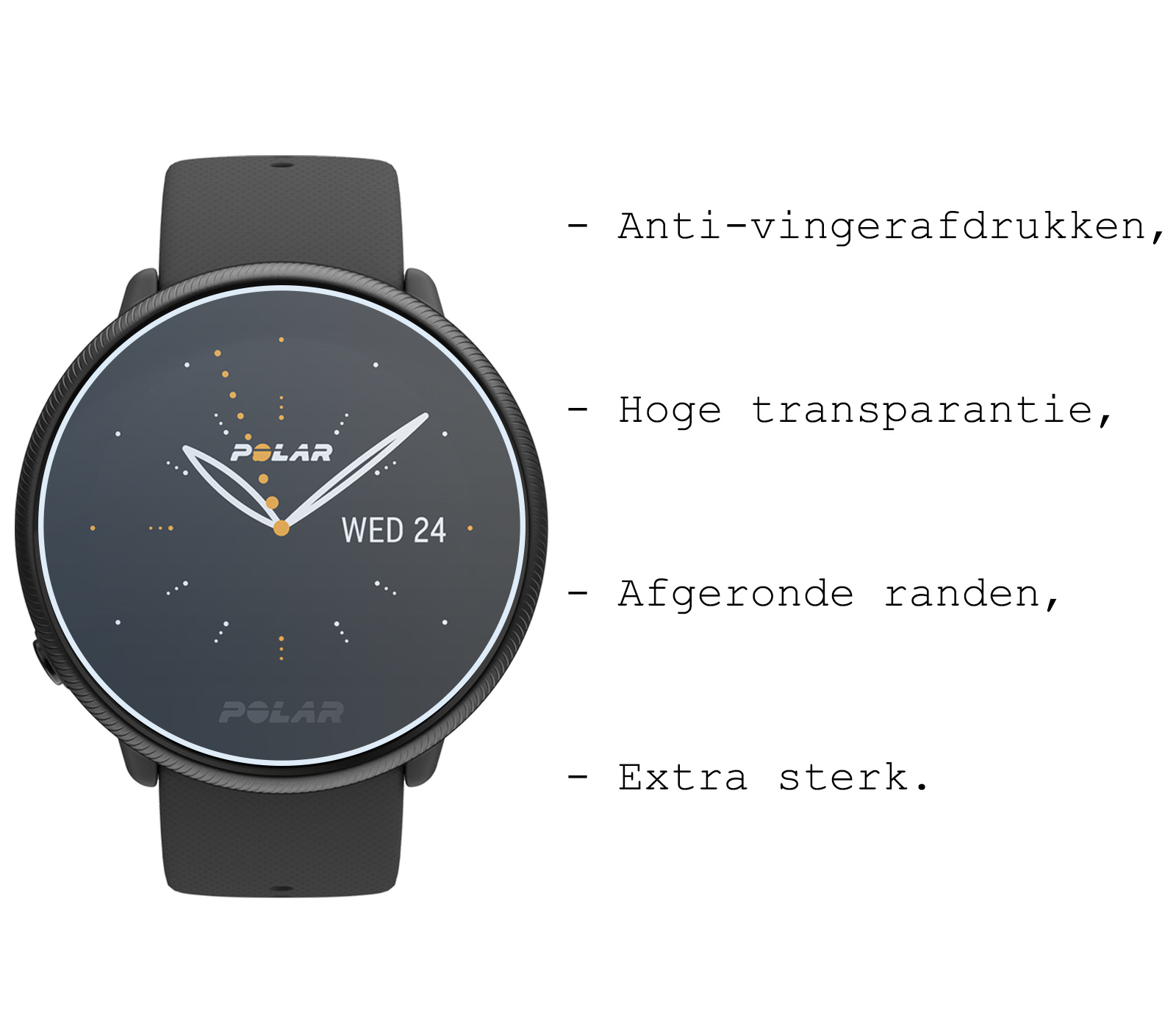 BASEY. Screenprotector Geschikt voor Polar Ignite 2 Screenprotector Tempered Glass Beschermglas - Screenprotector Geschikt voor Polar Ignite 2 Screen Protector