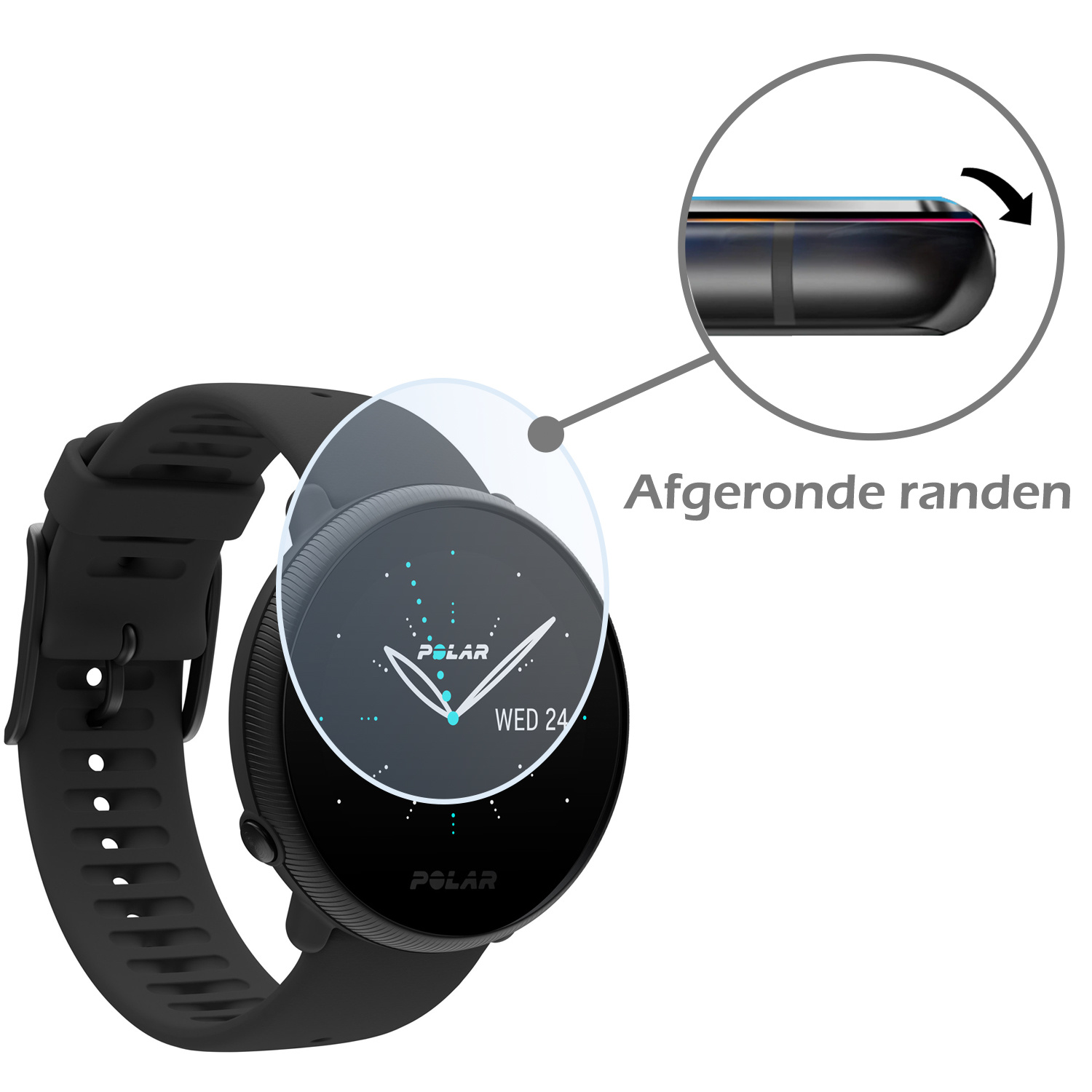 Nomfy Screenprotector Geschikt voor Polar Ignite 2 Screenprotector Bescherm Glas - Screen Protector Geschikt voor Polar Ignite 2 Screenprotector Tempered Glass
