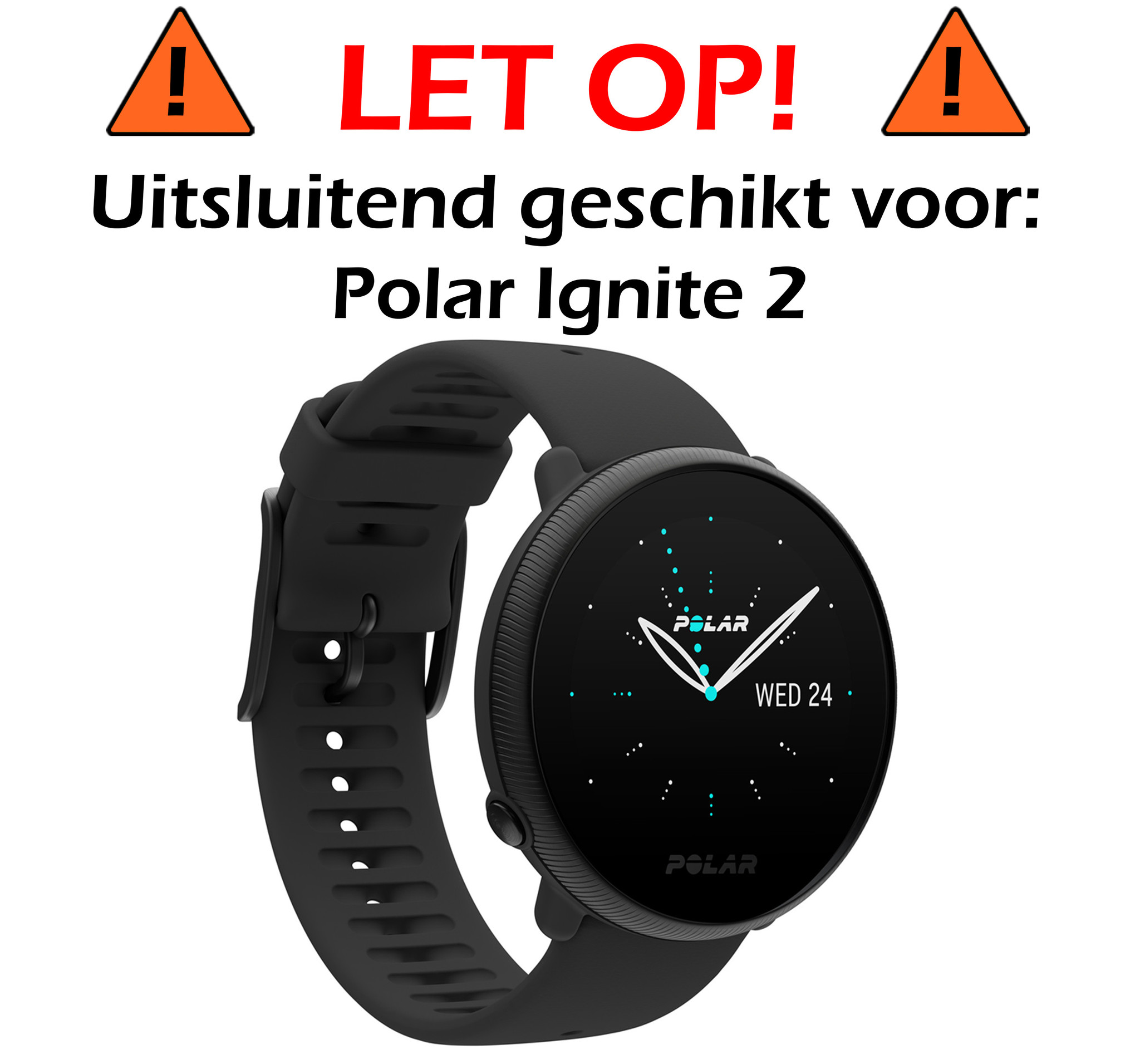 Nomfy Screenprotector Geschikt voor Polar Ignite 2 Screenprotector Bescherm Glas - Screen Protector Geschikt voor Polar Ignite 2 Screenprotector Tempered Glass - 3 PACK