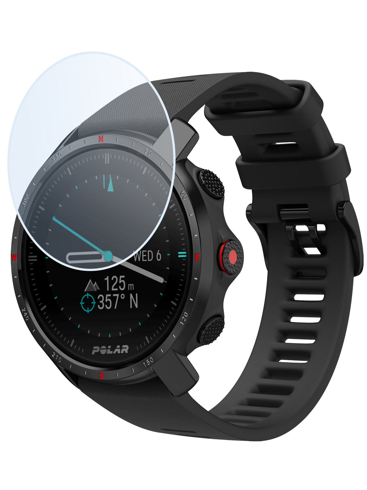 NoXx Screenprotector Geschikt voor Polar Pacer Pro Screenprotector Tempered Glass Gehard Glas