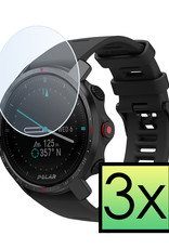 NoXx Screenprotector Geschikt voor Polar Pacer Pro Screenprotector Tempered Glass Gehard Glas - 3x