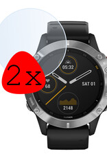 BASEY. Screenprotector Geschikt voor Garmin Fenix 6 Screenprotector Tempered Glass Beschermglas - Screenprotector Geschikt voor Garmin Fenix 6 Screen Protector - 2 Stuks
