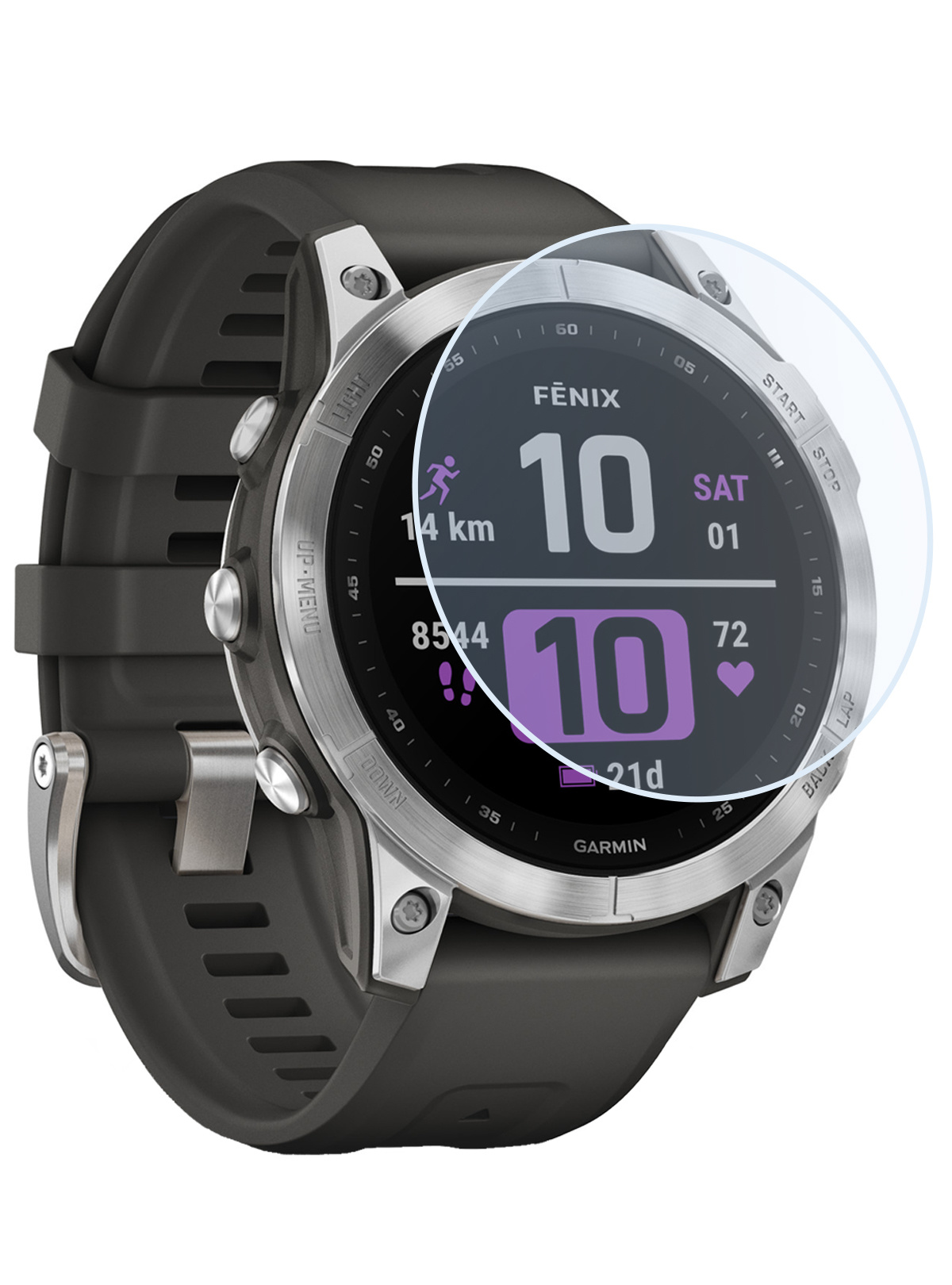 Nomfy Screenprotector Geschikt voor Garmin Fenix 7X Screenprotector Bescherm Glas - Screen Protector Geschikt voor Garmin Fenix 7X Screenprotector Tempered Glass
