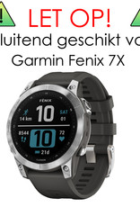 NoXx Screenprotector Geschikt voor Garmin Fenix 7X Screenprotector Tempered Glass Gehard Glas - 2x
