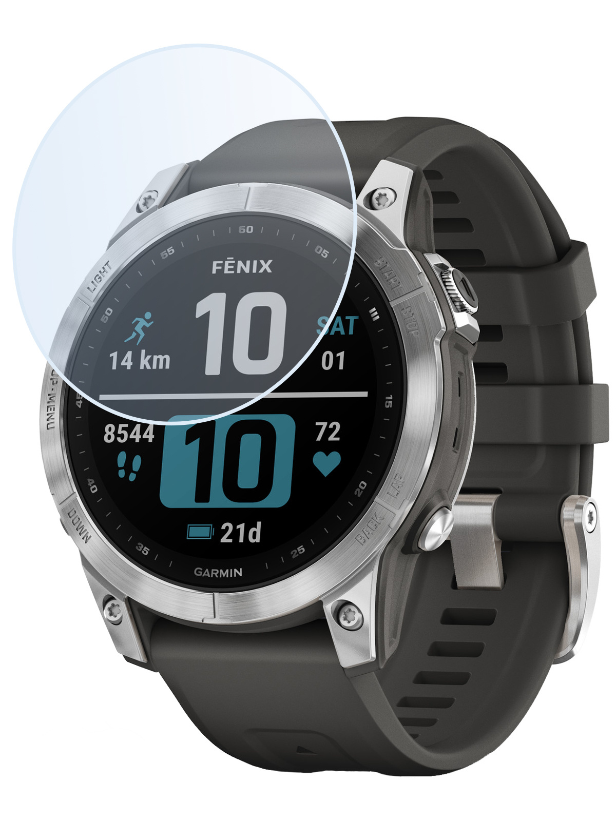 NoXx Screenprotector Geschikt voor Garmin Fenix 7X Screenprotector Tempered Glass Gehard Glas