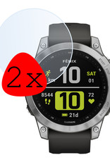 BASEY. Screenprotector Geschikt voor Garmin Fenix 7X Screenprotector Tempered Glass Beschermglas - Screenprotector Geschikt voor Garmin Fenix 7X Screen Protector - 2 Stuks