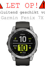 BASEY. Screenprotector Geschikt voor Garmin Fenix 7X Screenprotector Tempered Glass Beschermglas - Screenprotector Geschikt voor Garmin Fenix 7X Screen Protector - 2 Stuks