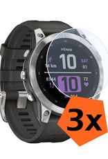 Nomfy Screenprotector Geschikt voor Garmin Fenix 7 Screenprotector Bescherm Glas - Screen Protector Geschikt voor Garmin Fenix 7 Screenprotector Tempered Glass - 3 PACK