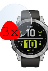 BASEY. Screenprotector Geschikt voor Garmin Fenix 7 Screenprotector Tempered Glass Beschermglas - Screenprotector Geschikt voor Garmin Fenix 7 Screen Protector - 3 Stuks