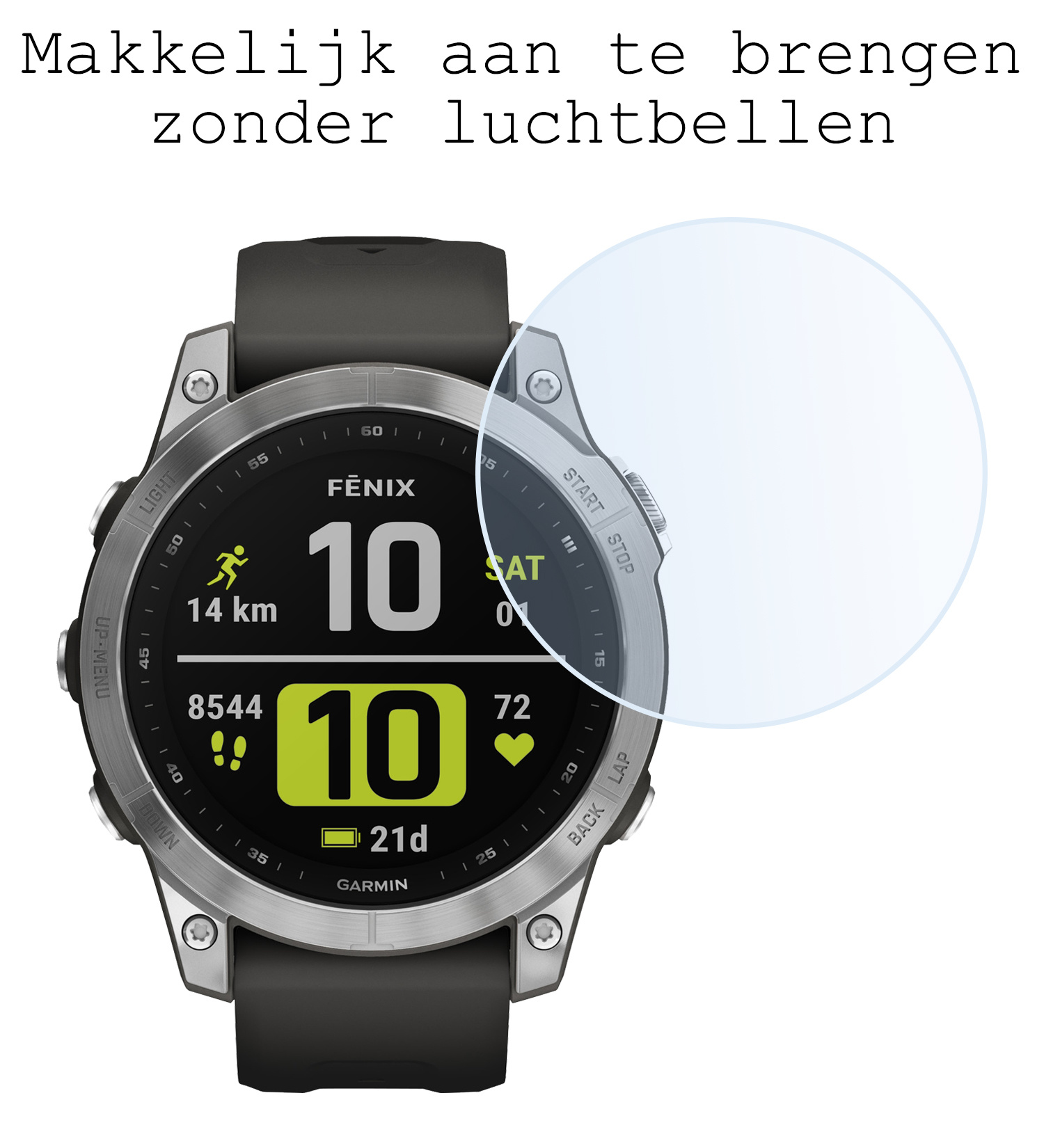BASEY. Screenprotector Geschikt voor Garmin Fenix 7 Screenprotector Tempered Glass Beschermglas - Screenprotector Geschikt voor Garmin Fenix 7 Screen Protector - 3 Stuks