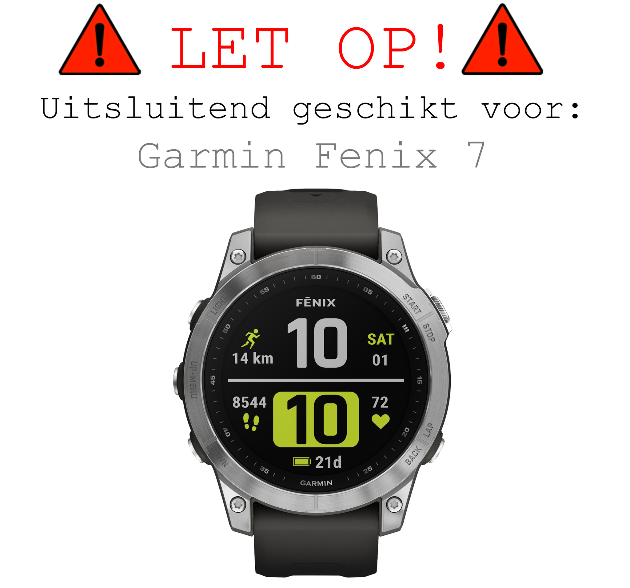 BASEY. Screenprotector Geschikt voor Garmin Fenix 7 Screenprotector Tempered Glass Beschermglas - Screenprotector Geschikt voor Garmin Fenix 7 Screen Protector - 3 Stuks