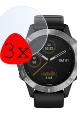 BASEY. Screenprotector Geschikt voor Garmin Fenix 6s Screenprotector Tempered Glass Beschermglas - Screenprotector Geschikt voor Garmin Fenix 6s Screen Protector - 3 Stuks