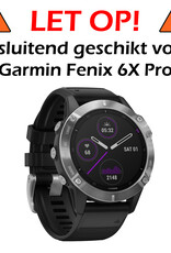 Nomfy Garmin Fenix 6X Pro Screenprotector Bescherm Glas - Garmin Fenix 6X Pro Screen Protector Tempered Glass - 3x