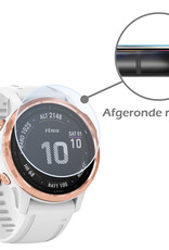 Nomfy Screenprotector Geschikt voor Garmin Fenix 6s Pro Screenprotector Bescherm Glas - Screen Protector Geschikt voor Garmin Fenix 6s Pro Screenprotector Tempered Glass - 3 PACK