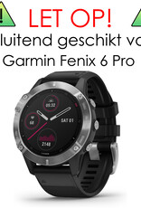 NoXx Screenprotector Geschikt voor Garmin Fenix 6x Pro Screenprotector Tempered Glass Gehard Glas - 2x