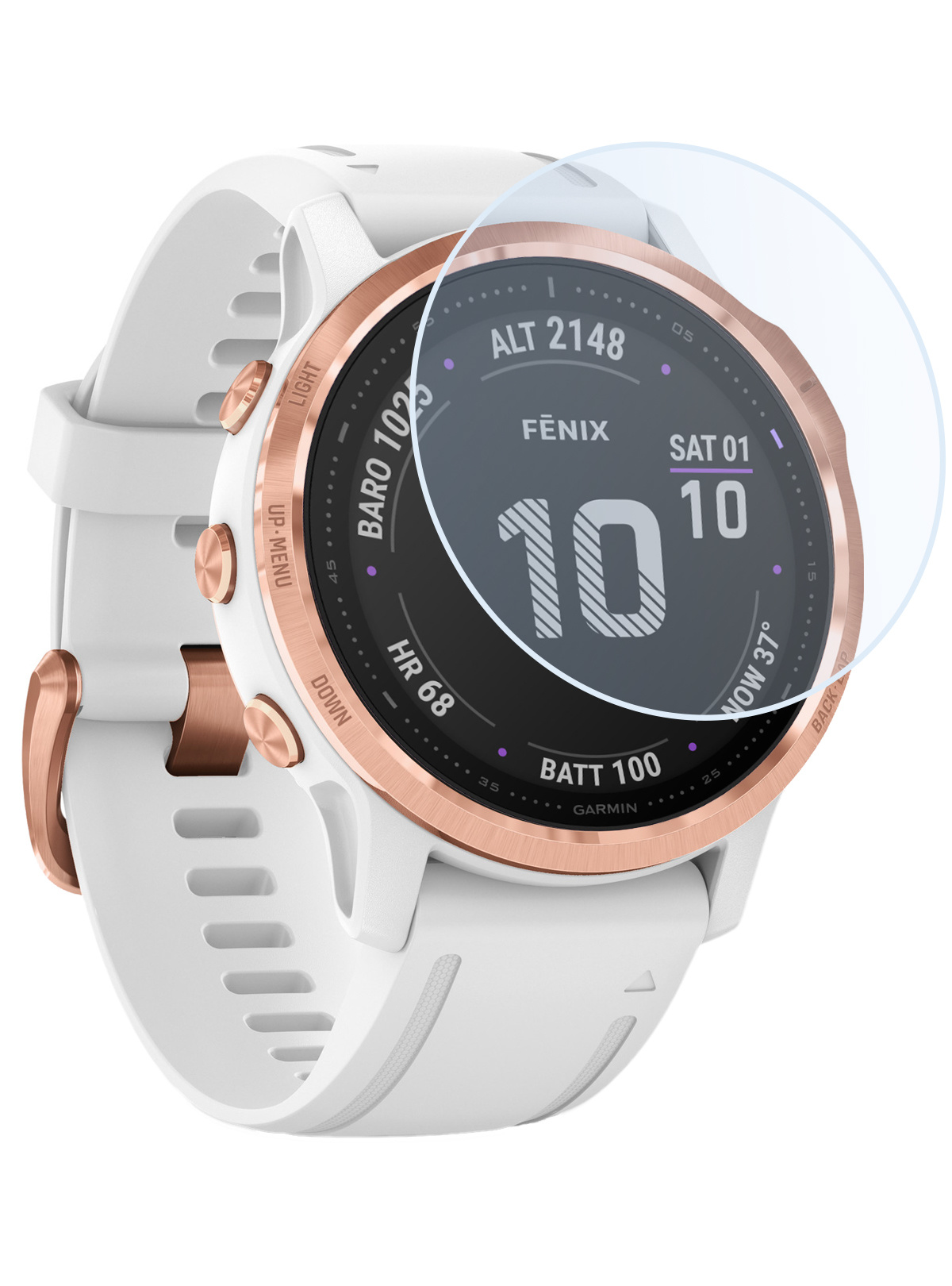 Nomfy Screenprotector Geschikt voor Garmin Fenix 6s Pro Screenprotector Bescherm Glas - Screen Protector Geschikt voor Garmin Fenix 6s Pro Screenprotector Tempered Glass
