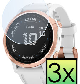 NoXx NoXx Garmin Fenix 6s Pro Screenprotector - 3 PACK