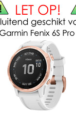 NoXx Screenprotector Geschikt voor Garmin Fenix 6s Pro Screenprotector Tempered Glass Gehard Glas - 2x