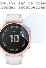 BASEY. Screenprotector Geschikt voor Garmin Fenix 6s Pro Screenprotector Tempered Glass Beschermglas - Screenprotector Geschikt voor Garmin Fenix 6s Pro Screen Protector
