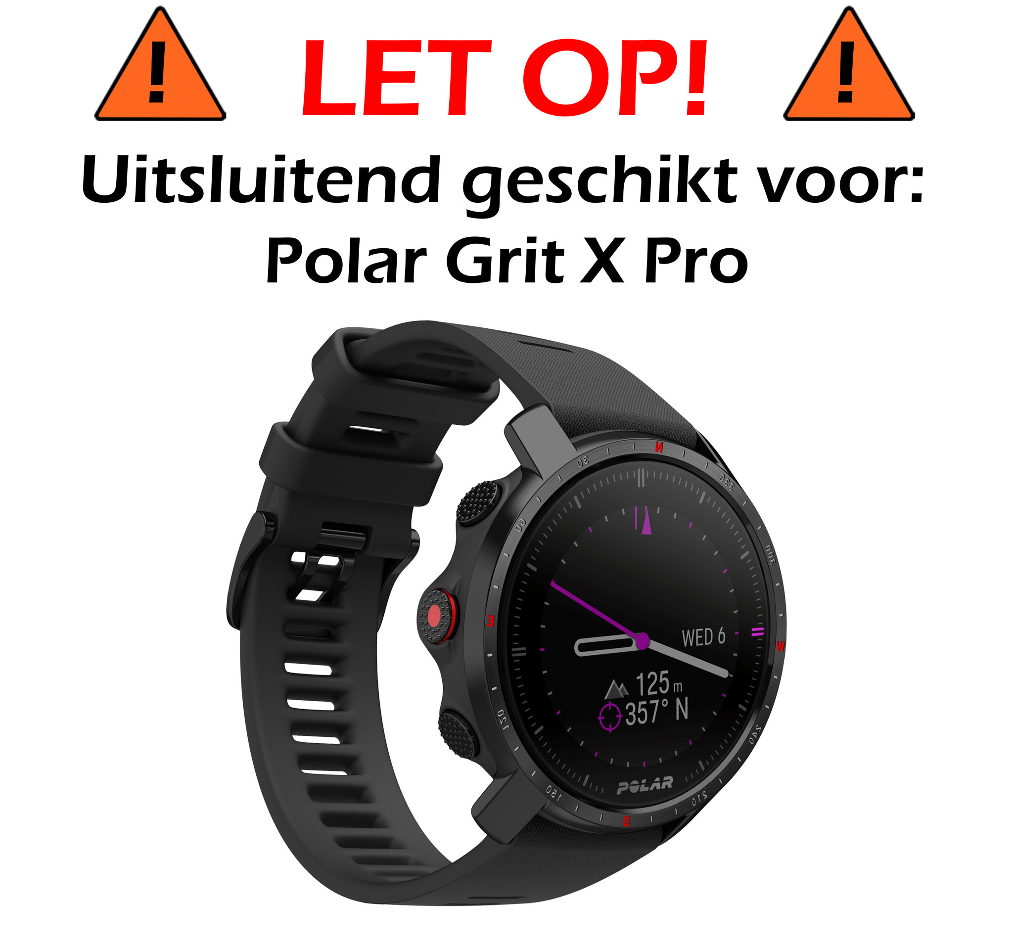 Nomfy Screenprotector Geschikt voor Polar Grit X Pro Screenprotector Bescherm Glas - Screen Protector Geschikt voor Polar Grit X Pro Screenprotector Tempered Glass