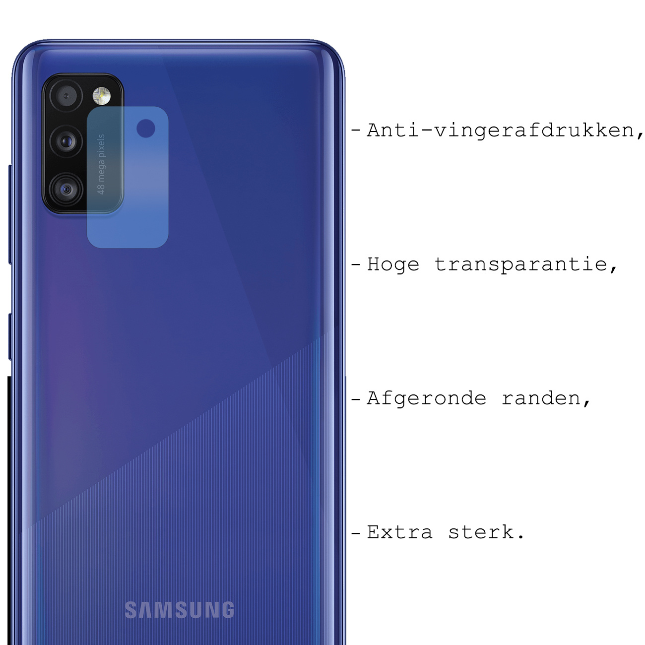 BASEY. Screenprotector Geschikt voor Samsung A41 Camera Screenprotector Tempered Glass Beschermglas Camera - Screenprotector Geschikt voor Samsung Galaxy A41 Camera Screen Protector - 2 Stuks