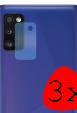 BASEY. Screenprotector Geschikt voor Samsung A41 Camera Screenprotector Tempered Glass Beschermglas Camera - Screenprotector Geschikt voor Samsung Galaxy A41 Camera Screen Protector - 3 Stuks
