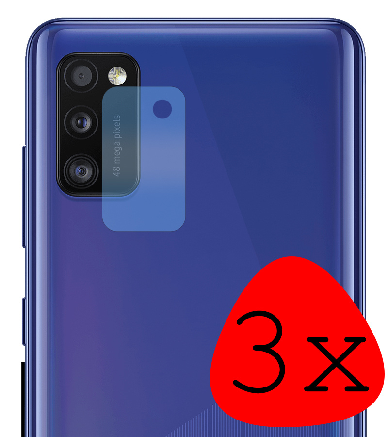 BASEY. Screenprotector Geschikt voor Samsung A41 Camera Screenprotector Tempered Glass Beschermglas Camera - Screenprotector Geschikt voor Samsung Galaxy A41 Camera Screen Protector - 3 Stuks