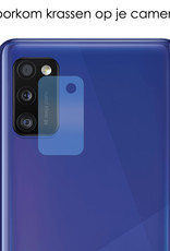 NoXx Screenprotector Geschikt voor Samsung A41 Camera Screenprotector Gehard Glas - Screenprotector Geschikt voor Samsung Galaxy A41 Screenprotector Camera Tempered Glass - 2x