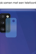 NoXx Screenprotector Geschikt voor Samsung A41 Camera Screenprotector Gehard Glas - Screenprotector Geschikt voor Samsung Galaxy A41 Screenprotector Camera Tempered Glass - 2x