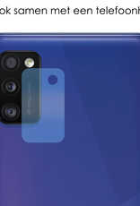 NoXx Screenprotector Geschikt voor Samsung A41 Camera Screenprotector Gehard Glas - Screenprotector Geschikt voor Samsung Galaxy A41 Screenprotector Camera Tempered Glass - 3x