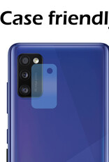 Nomfy Screenprotector Geschikt voor Samsung A41 Camera Screen Protector Beschermglas - Screenprotector Geschikt voor Samsung Galaxy A41 Camera Screenprotector Tempered Glass - 2 PACK