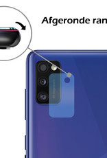 Nomfy Screenprotector Geschikt voor Samsung A41 Camera Screen Protector Beschermglas - Screenprotector Geschikt voor Samsung Galaxy A41 Camera Screenprotector Tempered Glass - 2 PACK